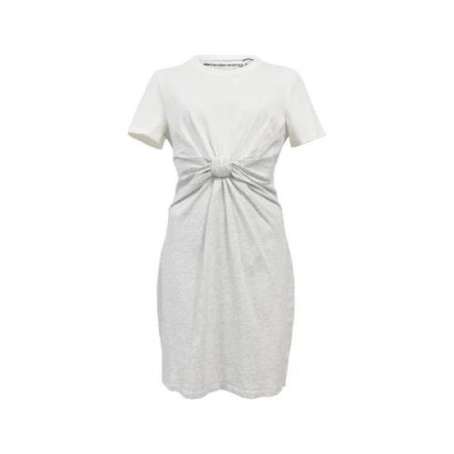 Pre-owned Cotton dresses Alexander Wang Pre-owned , White , Dames