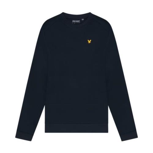 Fly Fleece Crew Neck Mid Layer Lyle & Scott , Blue , Heren