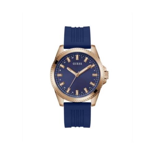 Herenhorloge Champ 44 mm blauw, roségoud Gw0639G3 Guess , Blue , Heren