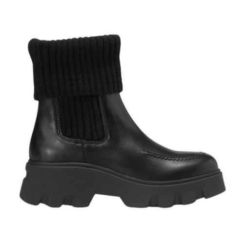 Chelsea boot met gebreide boord Marc O'Polo , Black , Dames