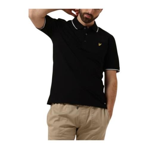 Zwart Tipped Polo Shirt Lyle & Scott , Black , Heren