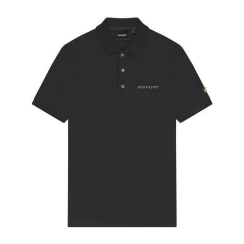 Geborduurd Poloshirt Lyle & Scott , Black , Heren