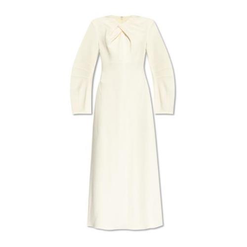 Jurk met drapering Jil Sander , Beige , Dames