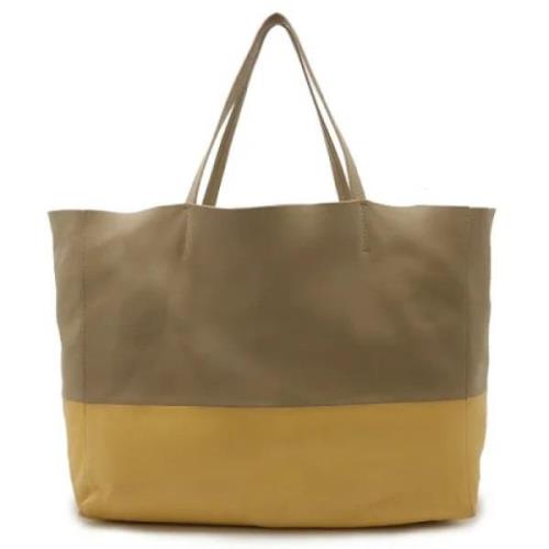 Pre-owned Leather celine-bags Celine Vintage , Beige , Dames