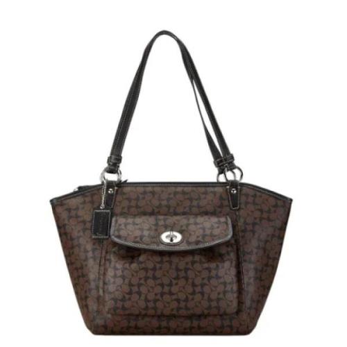 Pre-owned Leather shoulder-bags Coach Pre-owned , Brown , Dames