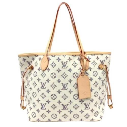 Pre-owned Fabric louis-vuitton-bags Louis Vuitton Vintage , White , Da...