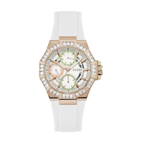 Dameshorloge Selene Multifunction wit, roségoud 39 mm Guess , White , ...