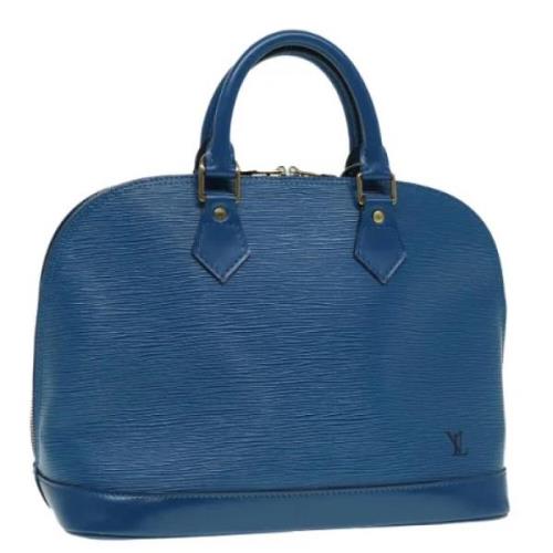 Pre-owned Leather handbags Louis Vuitton Vintage , Blue , Dames