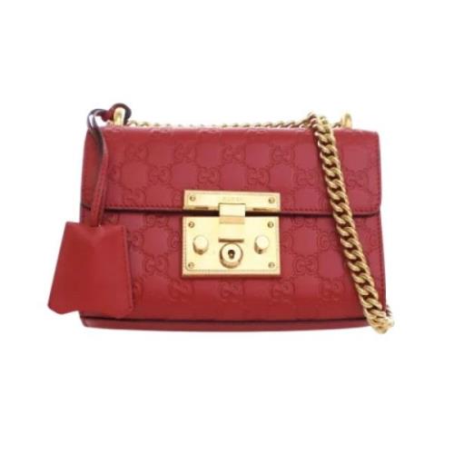 Pre-owned Leather gucci-bags Gucci Vintage , Red , Dames