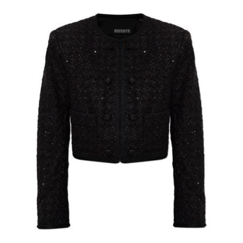 Tweed blazer met glinsterende applicaties Rotate Birger Christensen , ...