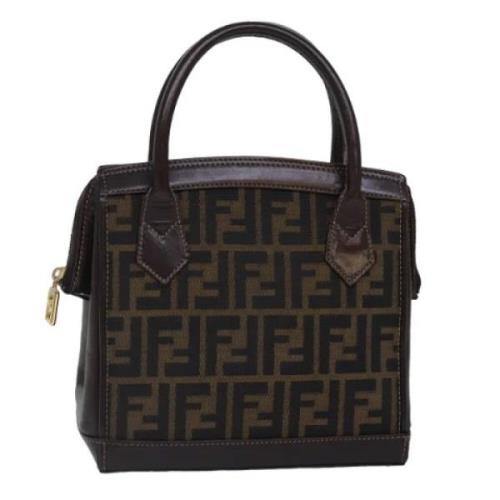 Pre-owned Canvas handbags Fendi Vintage , Brown , Dames