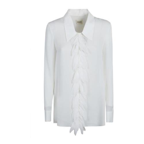 Witte Topwear voor Vrouwen Aw24 Khaite , White , Dames