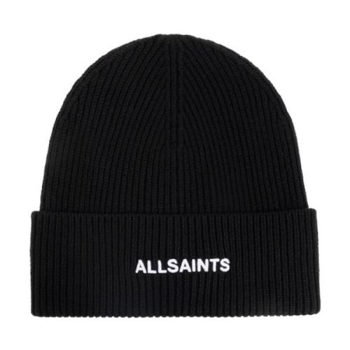 Pet met geborduurd logo AllSaints , Black , Dames