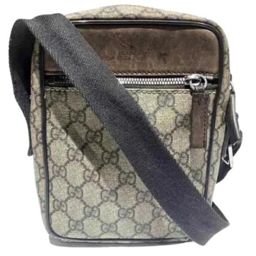 Pre-owned Leather gucci-bags Gucci Vintage , Beige , Dames