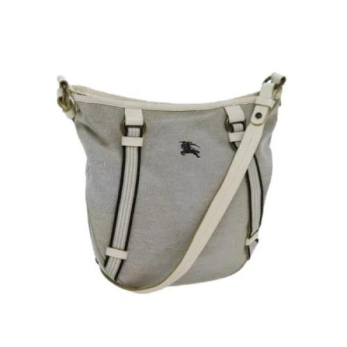 Pre-owned Canvas shoulder-bags Burberry Vintage , Gray , Dames