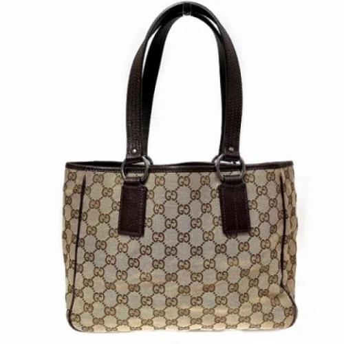 Pre-owned Canvas gucci-bags Gucci Vintage , Brown , Dames