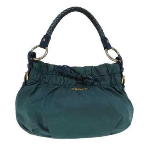 Pre-owned Nylon handbags Prada Vintage , Green , Dames