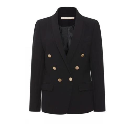 Eloise Zwarte Blazer Jas RUE de Femme , Black , Dames