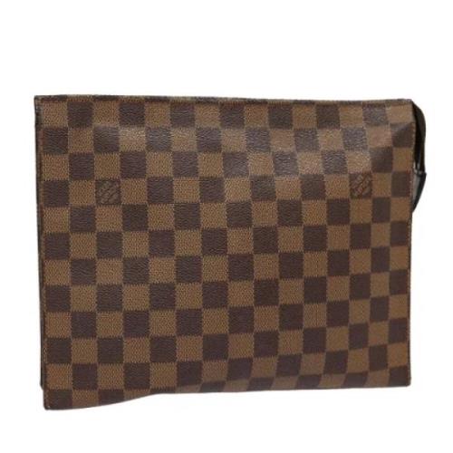 Pre-owned Canvas pouches Louis Vuitton Vintage , Brown , Dames