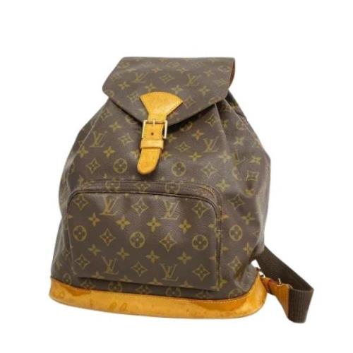 Pre-owned Canvas backpacks Louis Vuitton Vintage , Brown , Dames