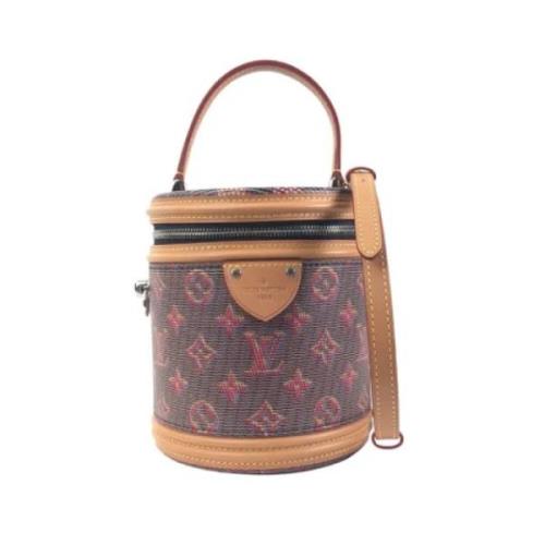 Pre-owned Coated canvas handbags Louis Vuitton Vintage , Brown , Dames