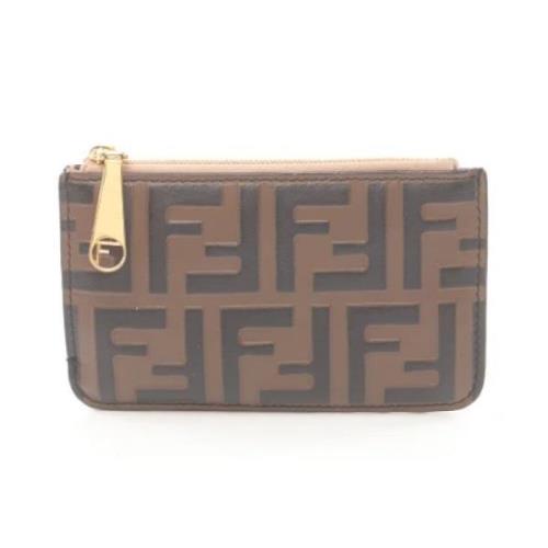 Pre-owned Leather wallets Fendi Vintage , Brown , Dames