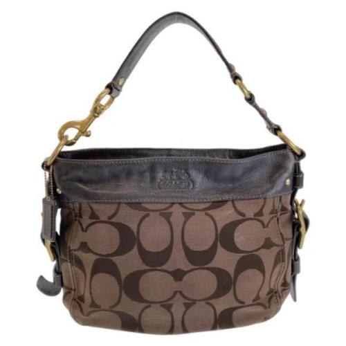 Pre-owned Canvas shoulder-bags Coach Pre-owned , Brown , Dames