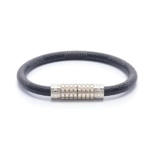 Pre-owned Metal bracelets Louis Vuitton Vintage , Black , Dames