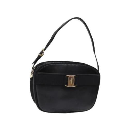 Pre-owned Leather handbags Salvatore Ferragamo Pre-owned , Black , Dam...