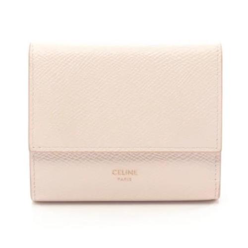 Pre-owned Leather wallets Celine Vintage , Pink , Dames