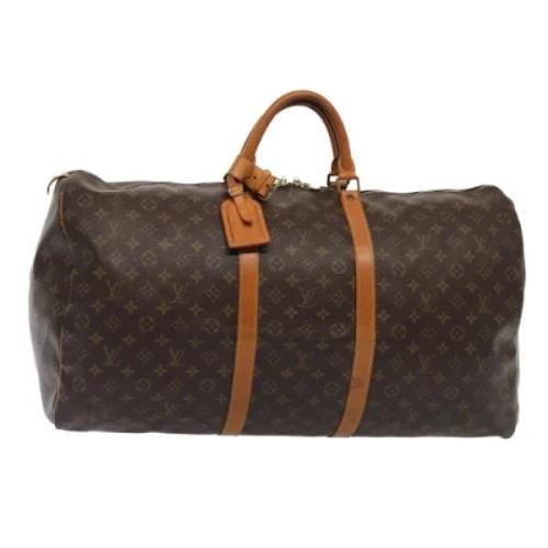 Pre-owned Canvas handbags Louis Vuitton Vintage , Brown , Dames