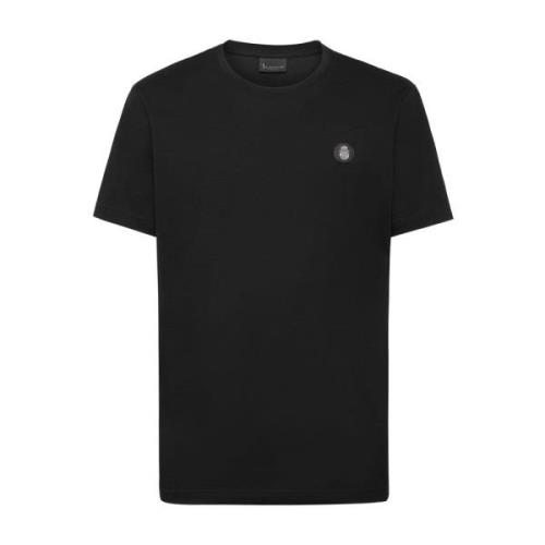 Casual Katoenen T-Shirt Billionaire , Black , Heren