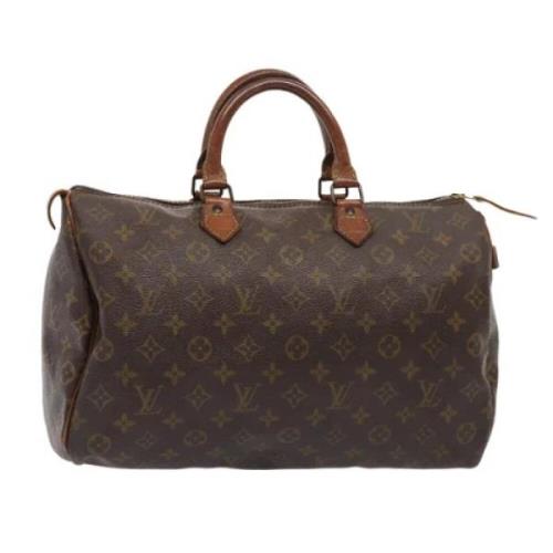 Pre-owned Canvas handbags Louis Vuitton Vintage , Brown , Dames