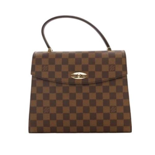 Pre-owned Coated canvas handbags Louis Vuitton Vintage , Brown , Dames