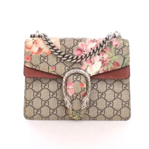 Pre-owned Coated canvas gucci-bags Gucci Vintage , Beige , Dames