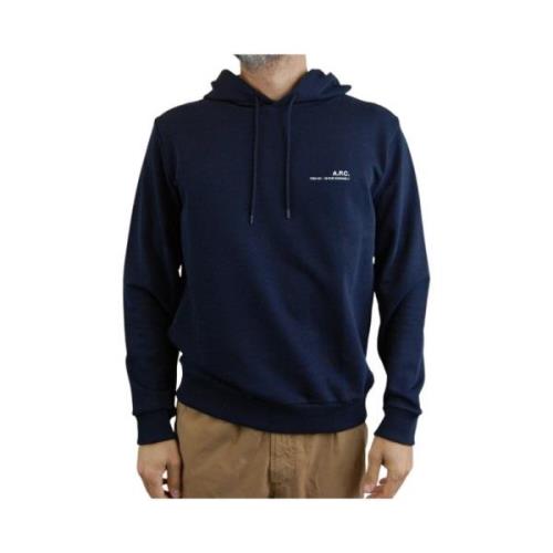 Hoodies A.p.c. , Blue , Heren