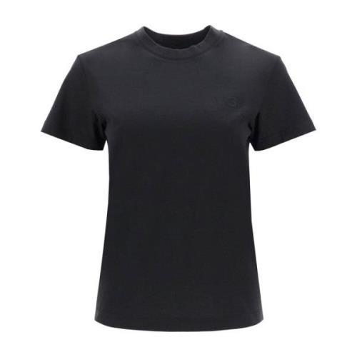 Katoenen Jersey Regular Fit T-shirt Y-3 , Black , Dames