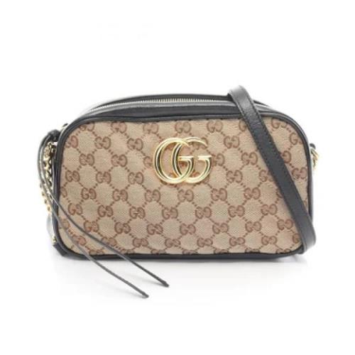 Pre-owned Canvas gucci-bags Gucci Vintage , Beige , Dames