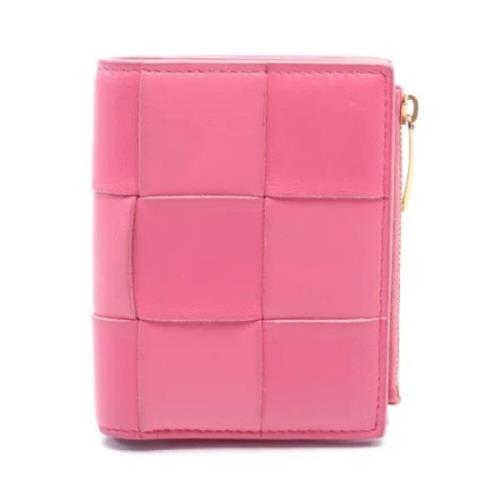 Pre-owned Leather wallets Bottega Veneta Vintage , Pink , Dames