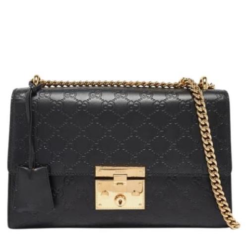 Pre-owned Leather gucci-bags Gucci Vintage , Black , Dames