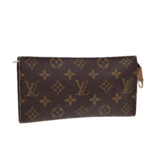 Pre-owned Canvas clutches Louis Vuitton Vintage , Brown , Dames