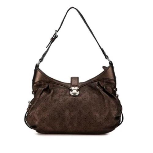 Pre-owned Leather handbags Louis Vuitton Vintage , Brown , Dames