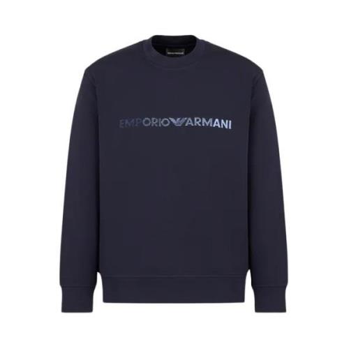 Hemelsblauwe Sweatshirt Stijlvol Comfortabel Emporio Armani , Blue , H...