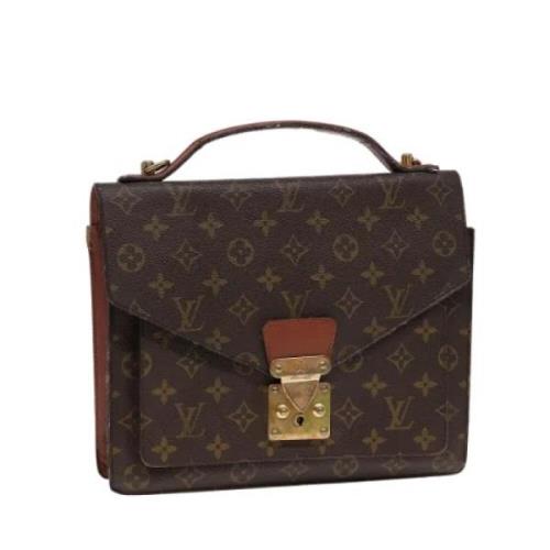 Pre-owned Canvas handbags Louis Vuitton Vintage , Brown , Dames