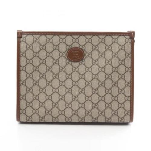 Pre-owned Fabric gucci-bags Gucci Vintage , Beige , Dames