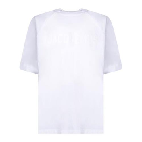 Wit T-shirt Herenstijl Jacquemus , White , Heren