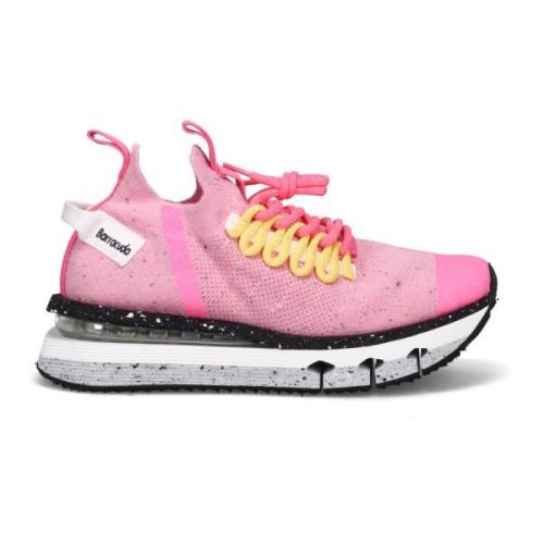 Roze Sneakers met Multicolor Microzool Barracuda , Pink , Dames