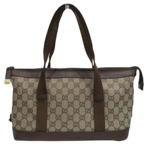 Pre-owned Canvas gucci-bags Gucci Vintage , Brown , Dames