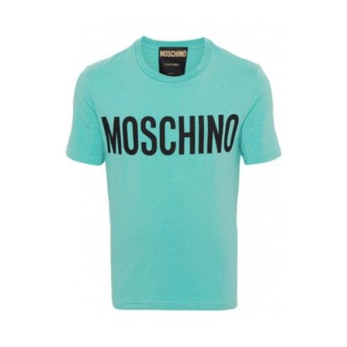 Multicolor T-shirt Stijlvol & Comfortabel Moschino , Green , Heren