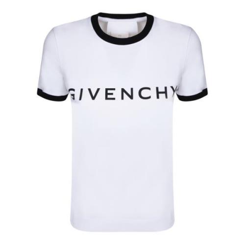 Wit T-shirt Stijlvol Ontwerp Givenchy , White , Dames